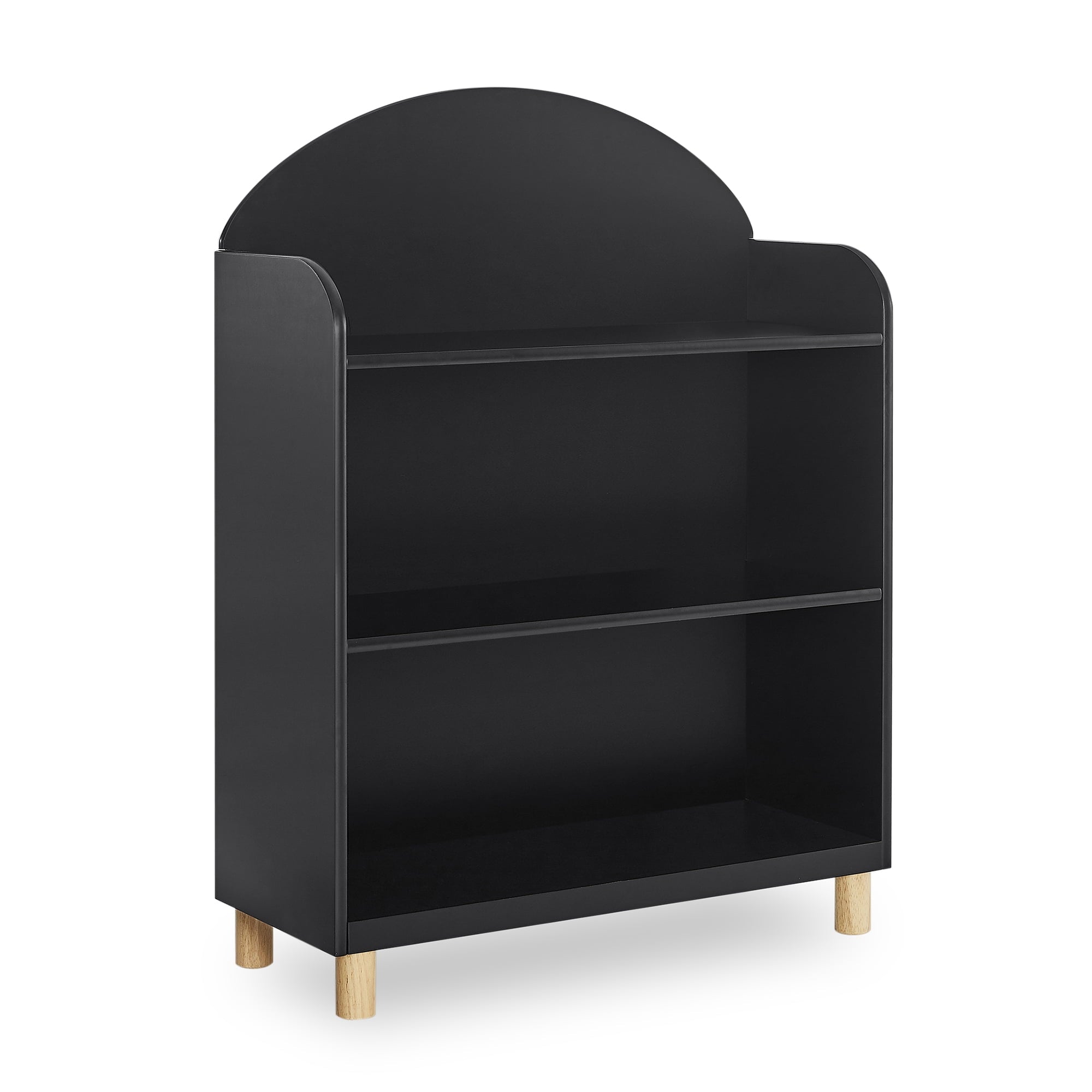 Delta Children Reese 3-Shelf Bookcase, Ebony/Natural