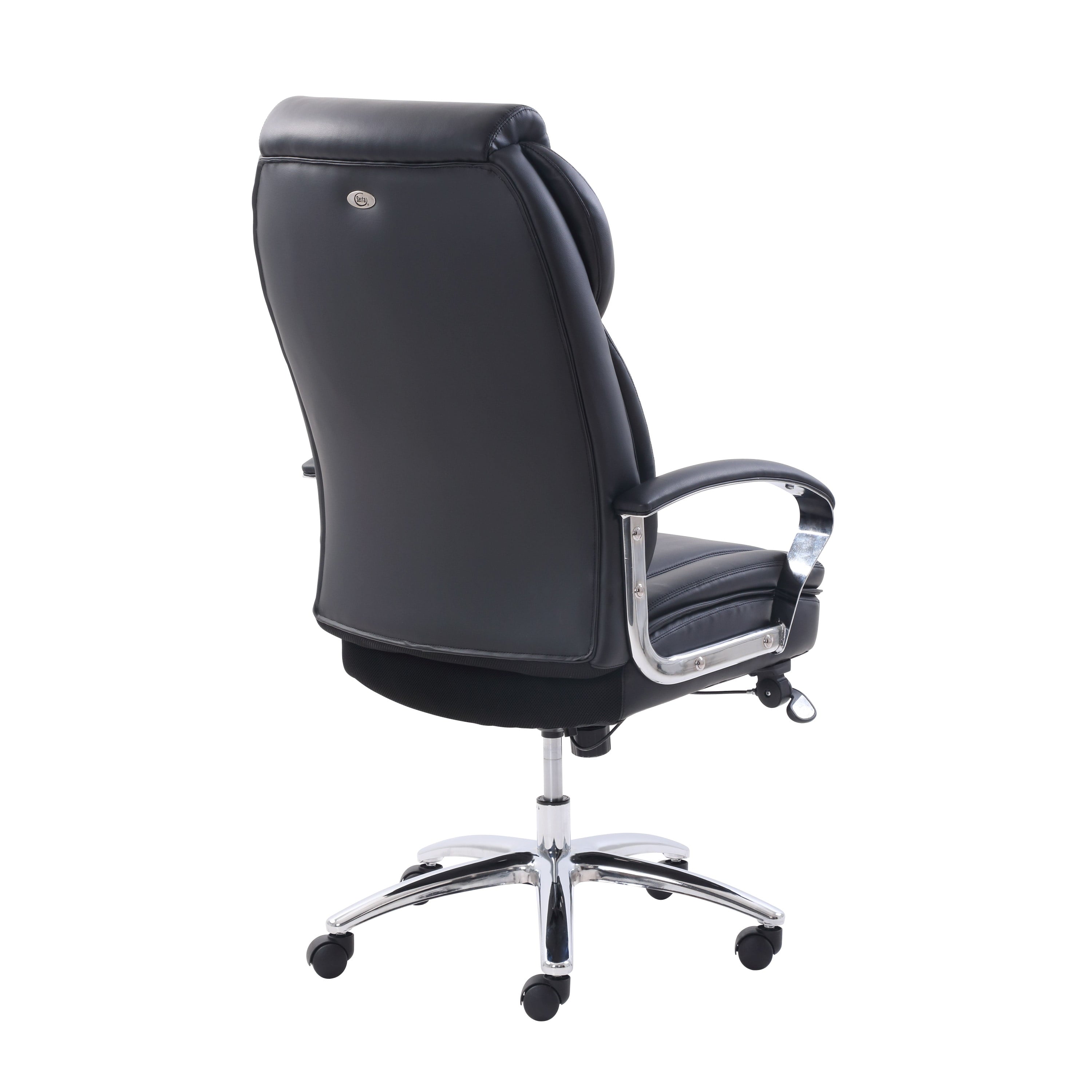 Serta Big & Tall Office Chair, Bonded Leather, Black