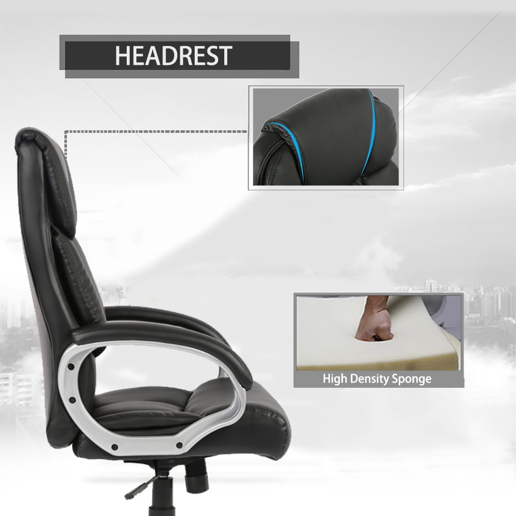 BestOffice Ergonomic Gaming Chair w/Lumbar Support, Rolling Swivel Office Chair for Adults, Black