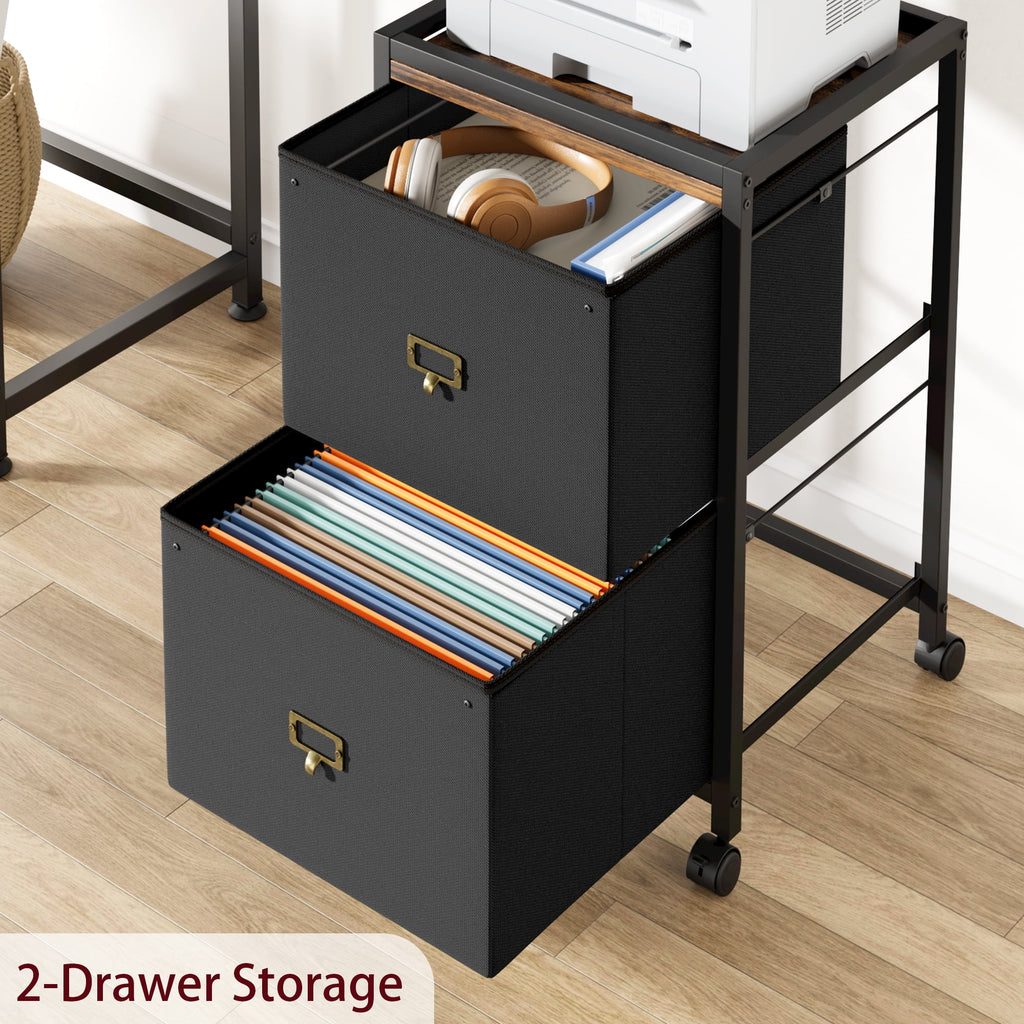 Danolapsi File Cabinets for Home Office,Mobile Filing Cabinet with 4 Drawer File Cabinet Office File Organizer with Wheels Under Desk Storage Cabinet for Home Office