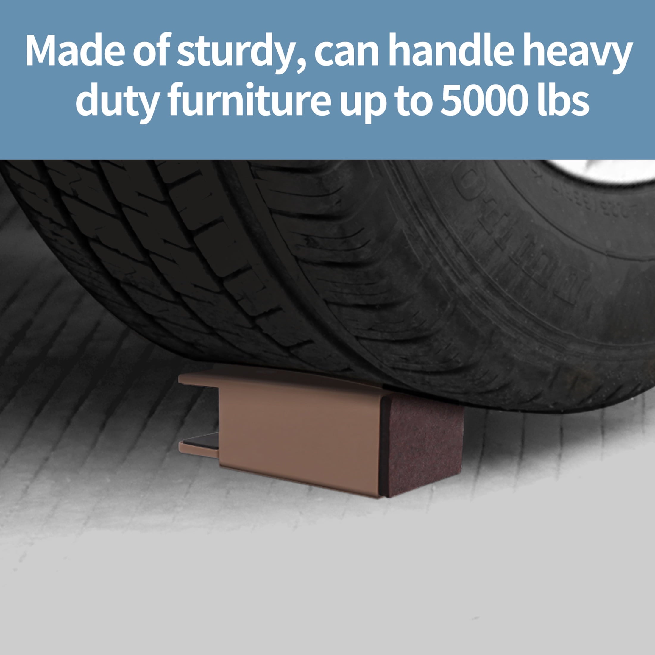 Ezprotekt Adjustable Furniture Riser Screw Clamp,Fits Foot Thickness of Bed from 0 to 1.5", Elevation in Heights 2"Bed Risers Heavy Duty (4Pack)