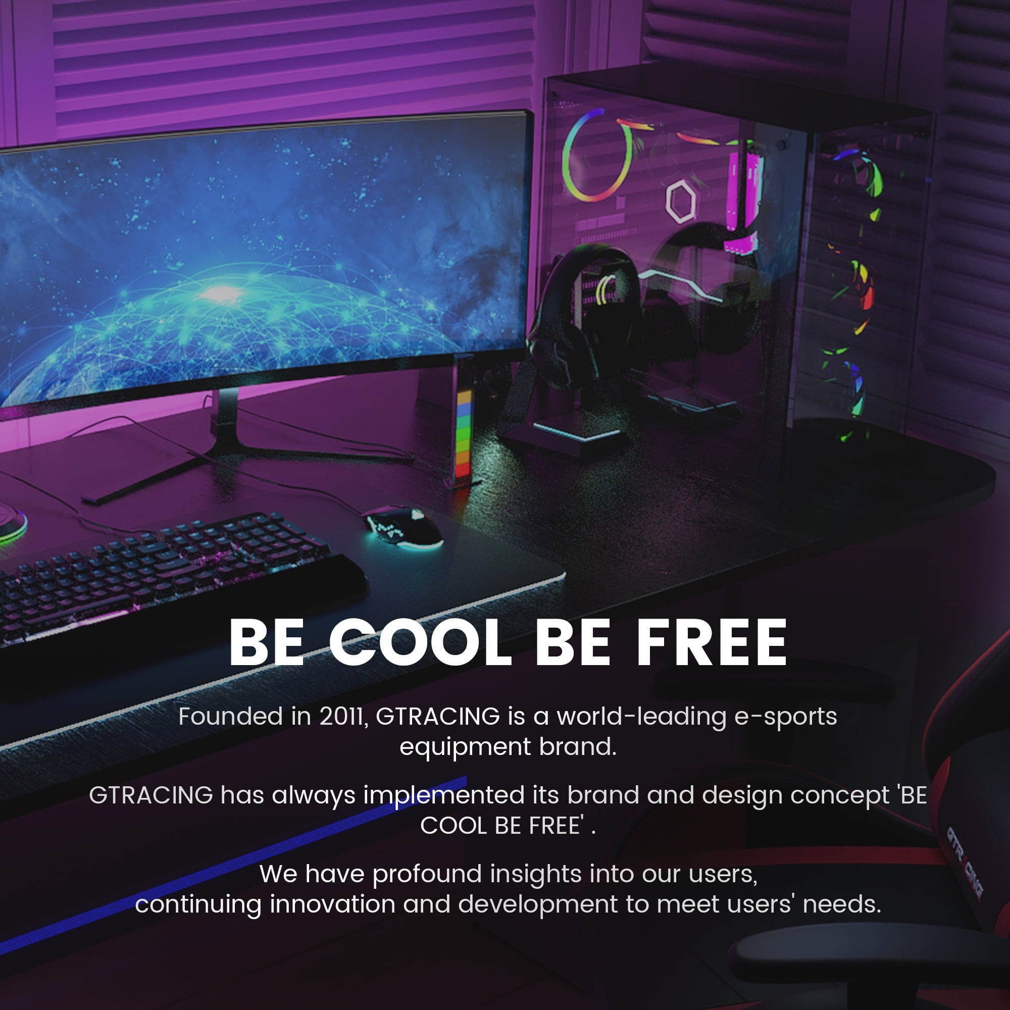 GTRACING LUFT-400 Mesh & Faux Leather Office Gaming Chair with Footrest, Black