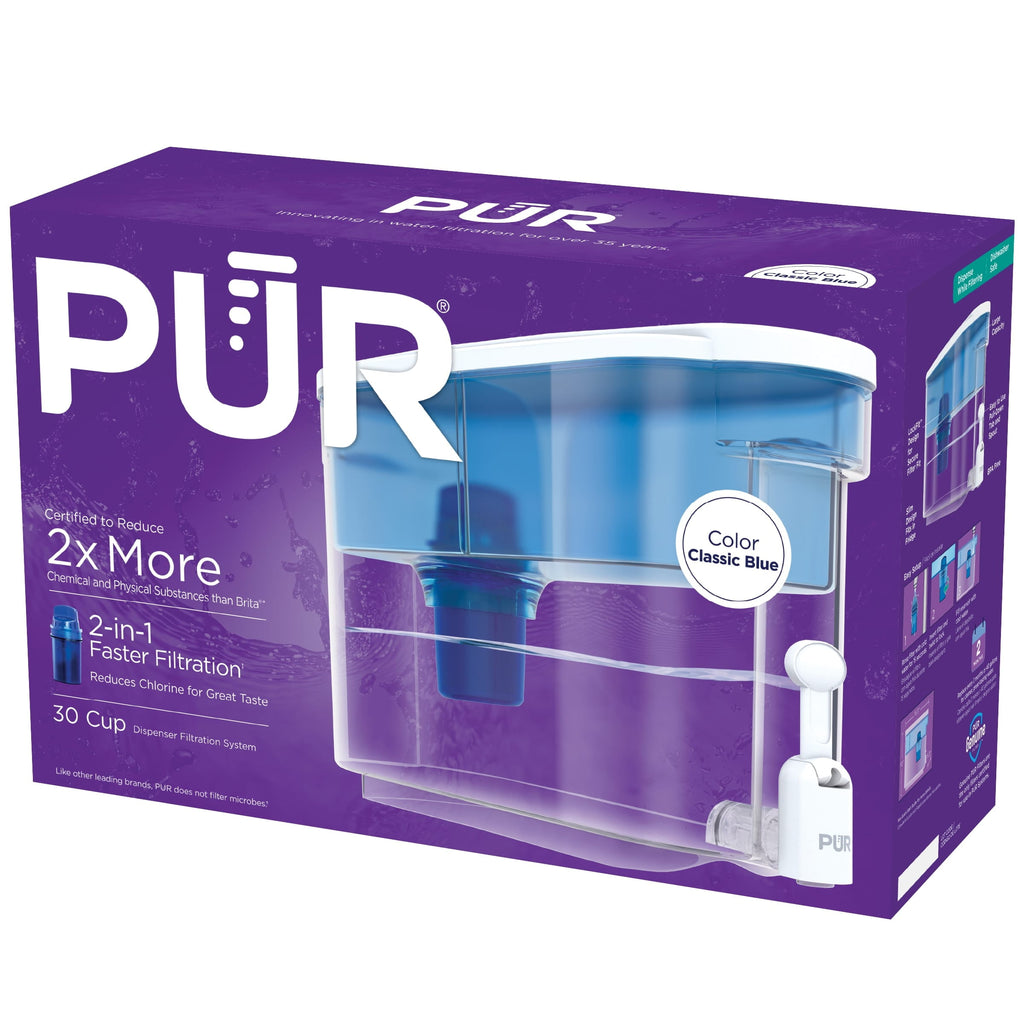 PUR 30 Cup Dispenser Filtration System, Blue/White, DS1800Z
