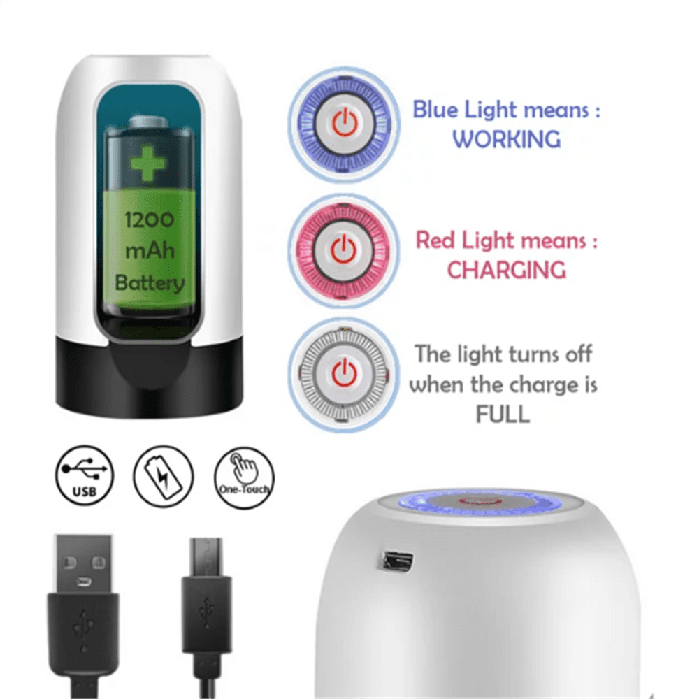 ZOUYUE5 USB Charging Top Loading Water Cooler, Universal Fit for 2, 3, 4, 5 Gallon Bottles