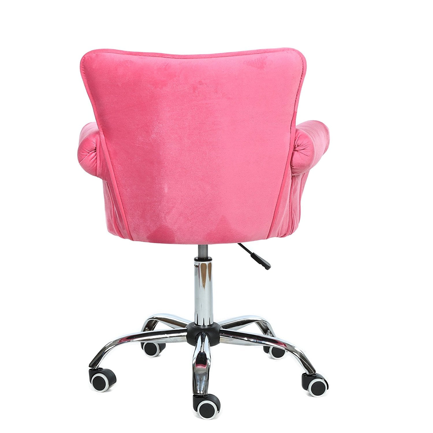 Magshion Deluxe Microfiber Office Desk Chair Bar stool Beauty Nail Salon Spa Vanity Seat Pink