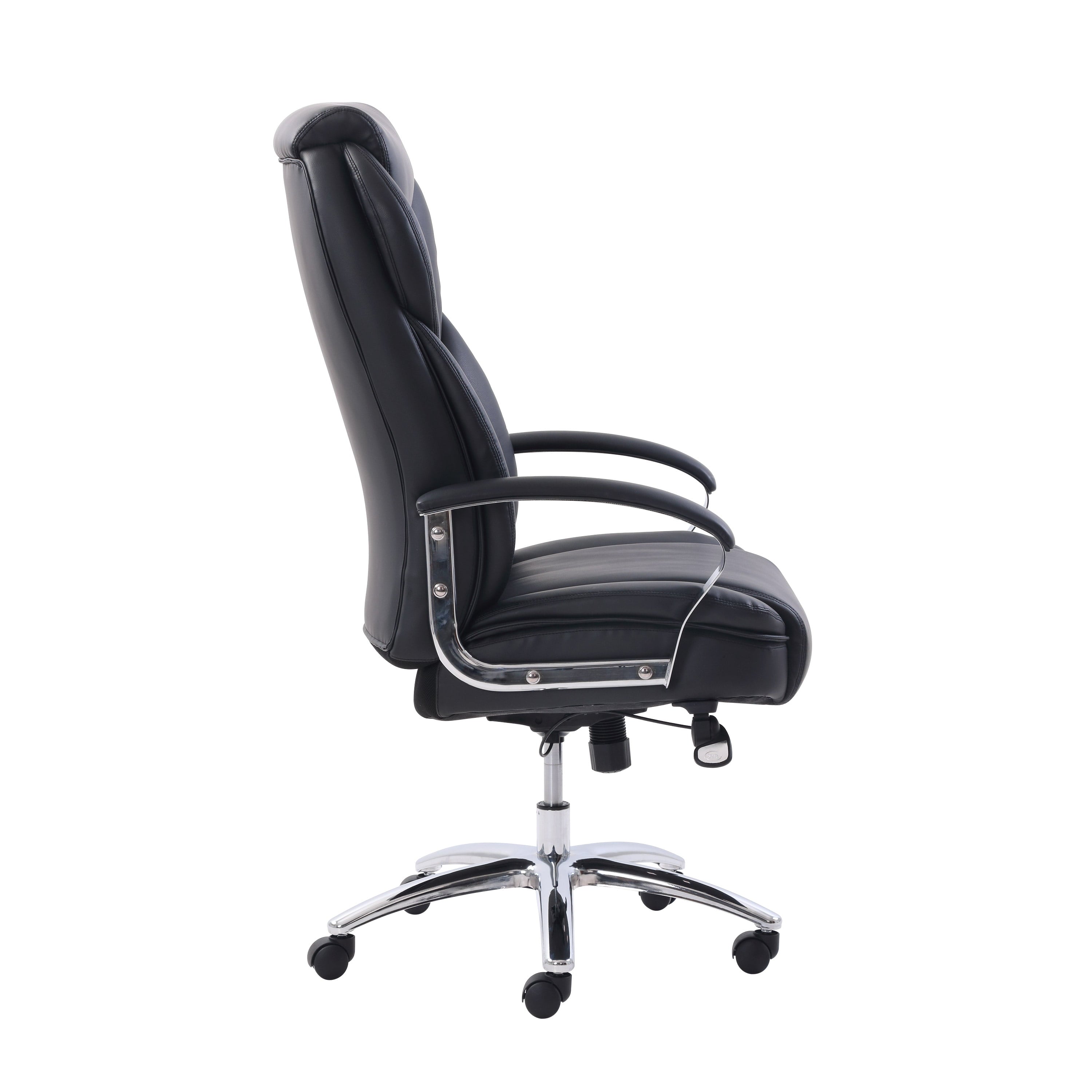 Serta Big & Tall Office Chair, Bonded Leather, Black