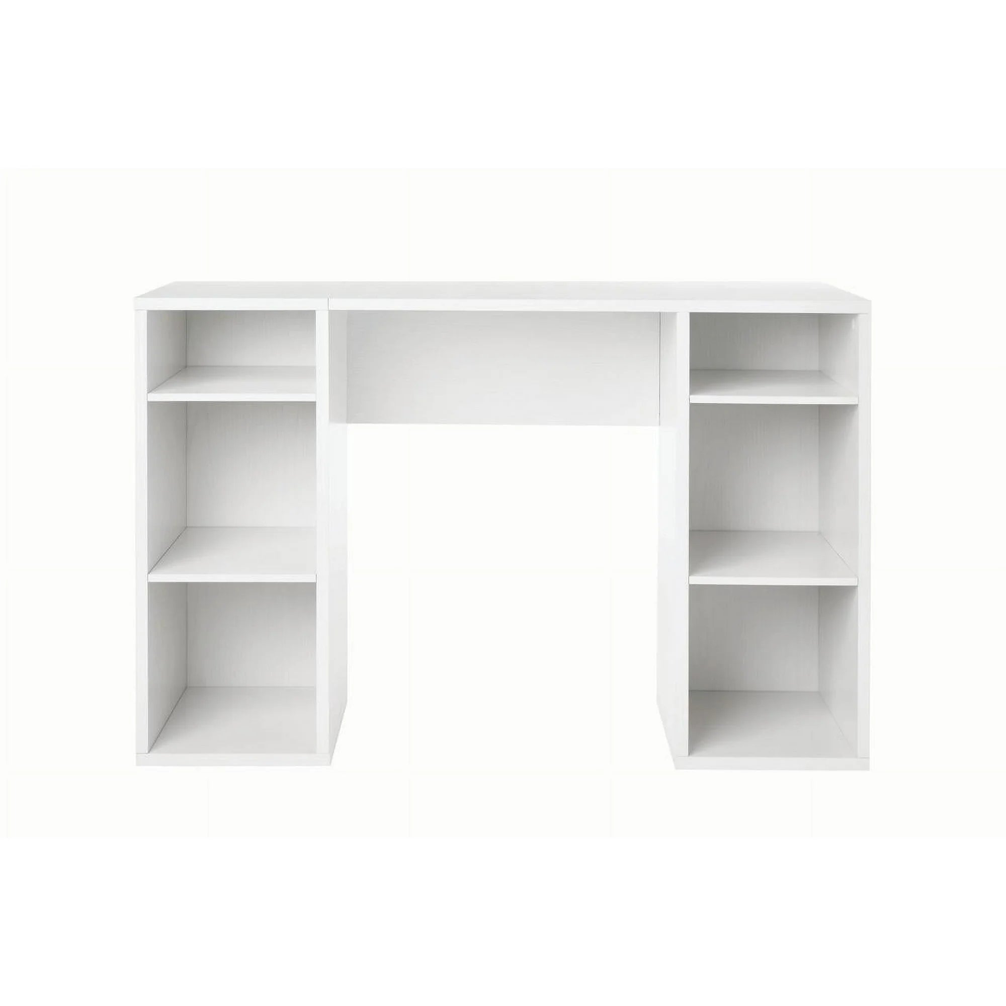 Open Box Mainstays MS5336278612013 4-Cube Storage Desk, White Grain