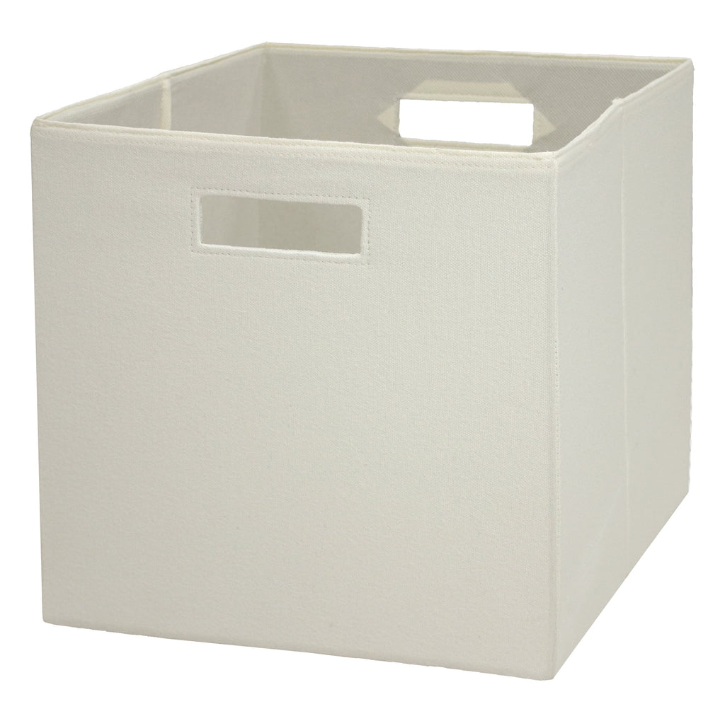 Better Homes & Gardens Fabric Cube Storage Bins (12.75" x 12.75"), Ivory, 2 Pack