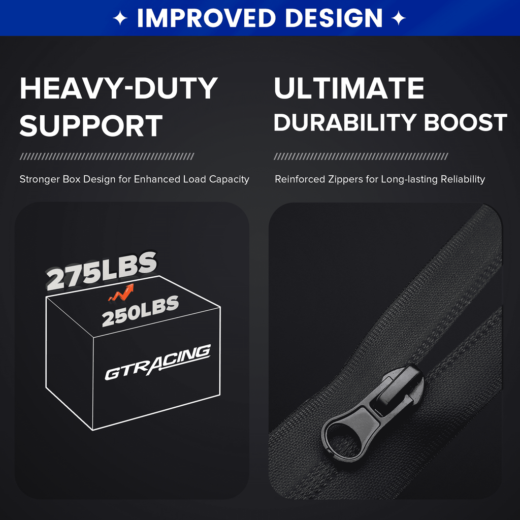 GTRACING GTW-100 Reclining Gaming Chair with Bluetooth, Adjustable Pillows and Footrest, Black