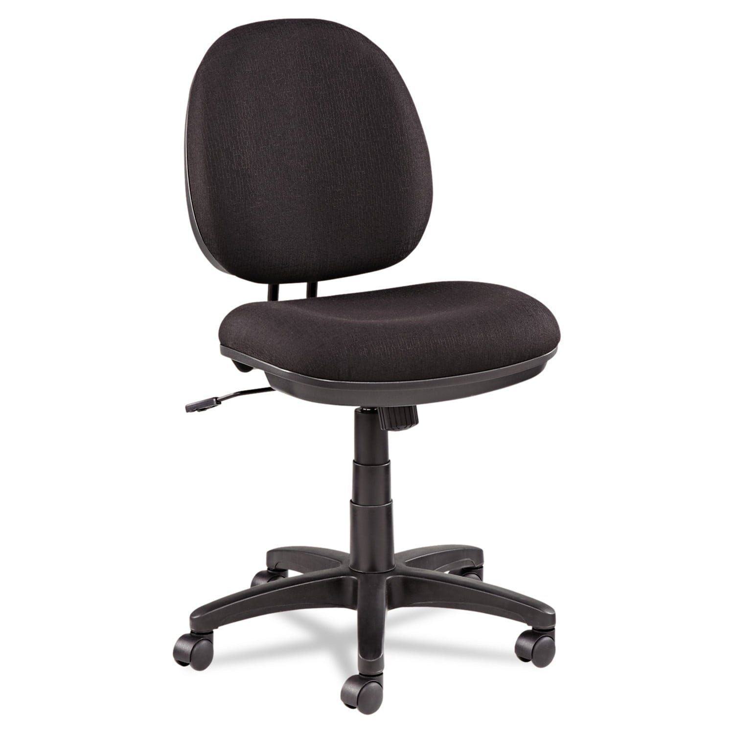 Alera Interval Series Swivel/Tilt Task Chair, Bonded Leather Seat/Back, up to 275 lb, Black