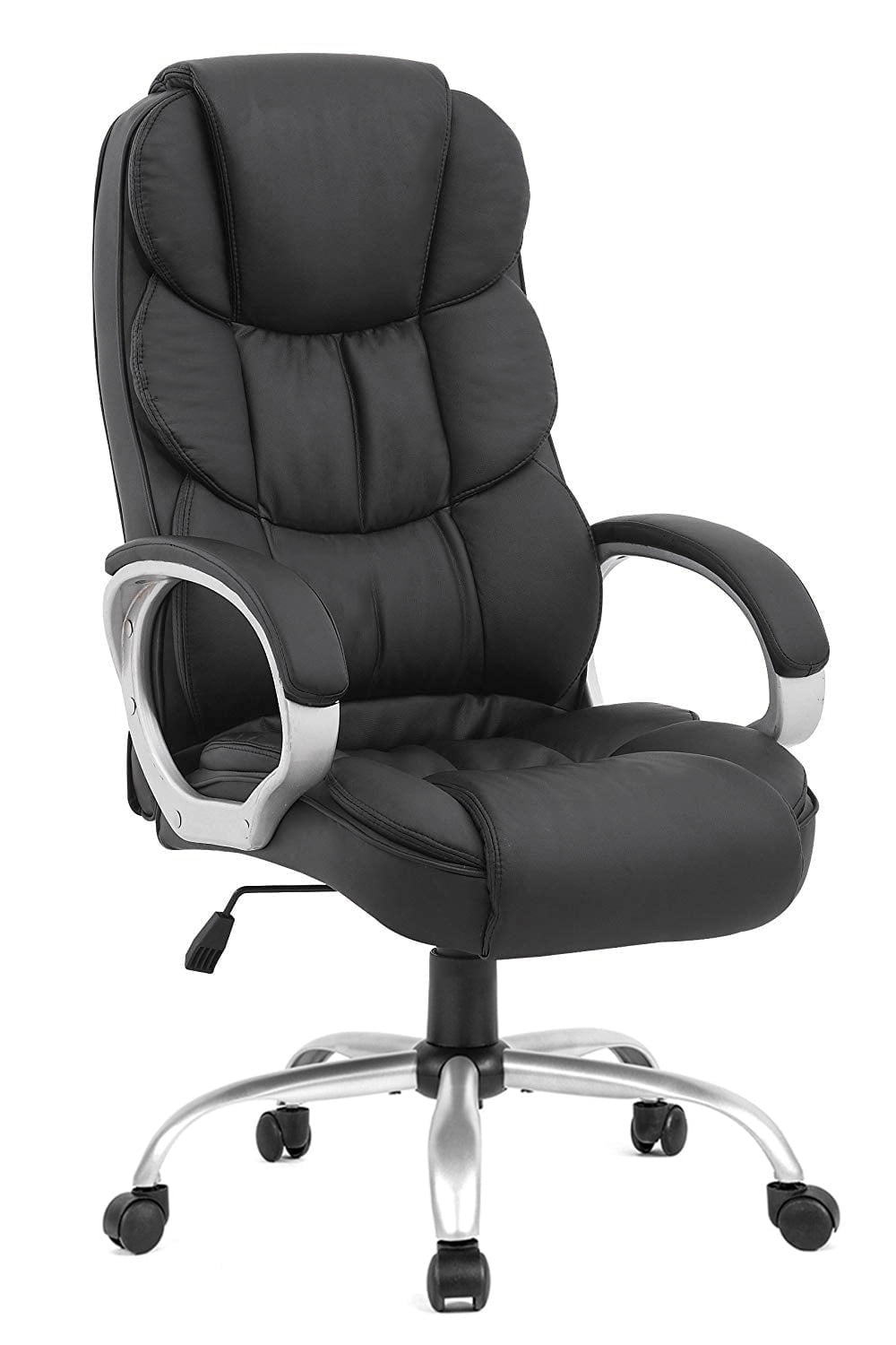BestOffice Ergonomic Gaming Chair w/Lumbar Support, Rolling Swivel Office Chair for Adults, Black