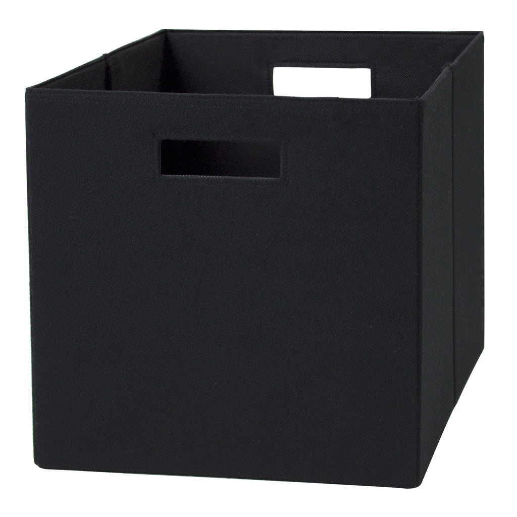 Better Homes & Gardens Collapsible Fabric Cube Storage Bin, Rich Black