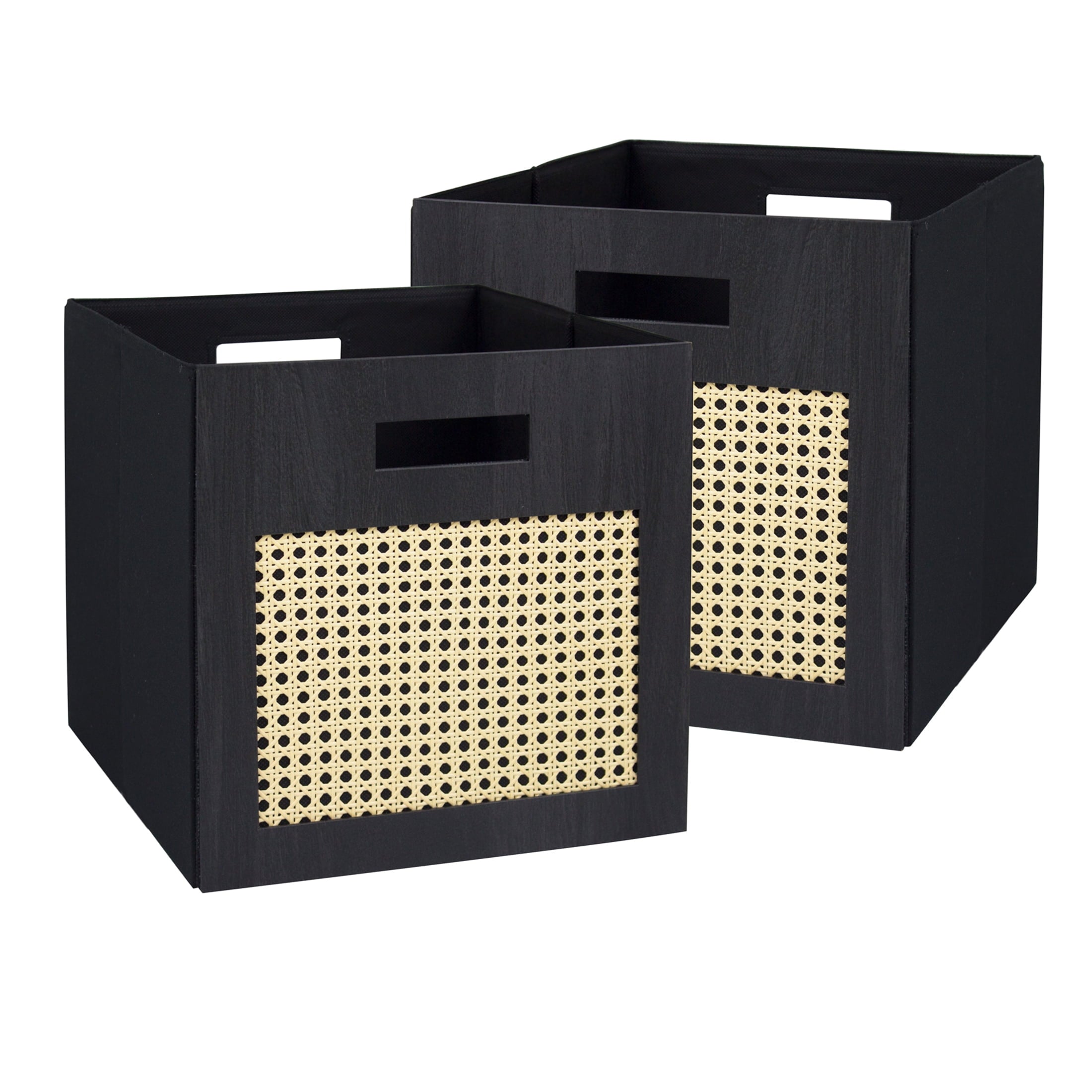 Better Homes & Gardens Fabric Cube Storage Bins (12.75" x 12.75"), Ivory, 2 Pack