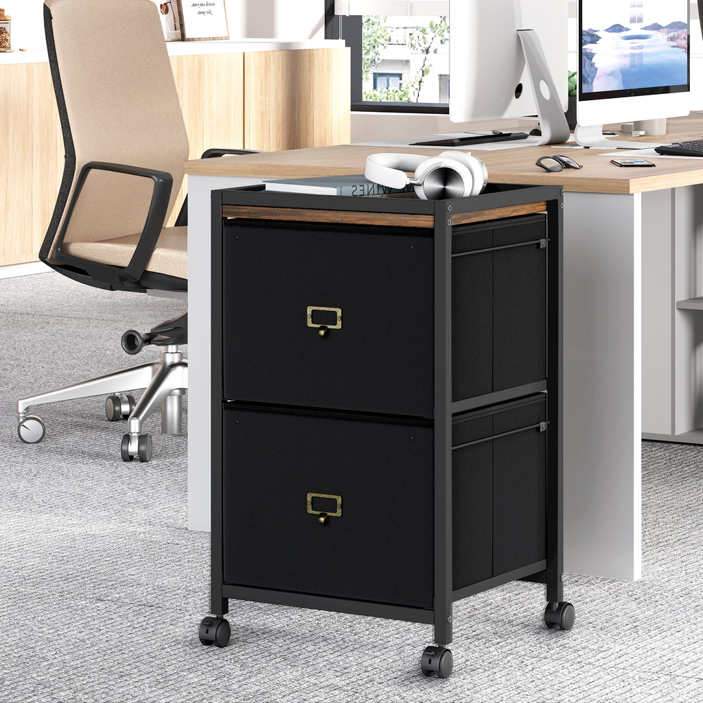 Danolapsi File Cabinets for Home Office,Mobile Filing Cabinet with 4 Drawer File Cabinet Office File Organizer with Wheels Under Desk Storage Cabinet for Home Office