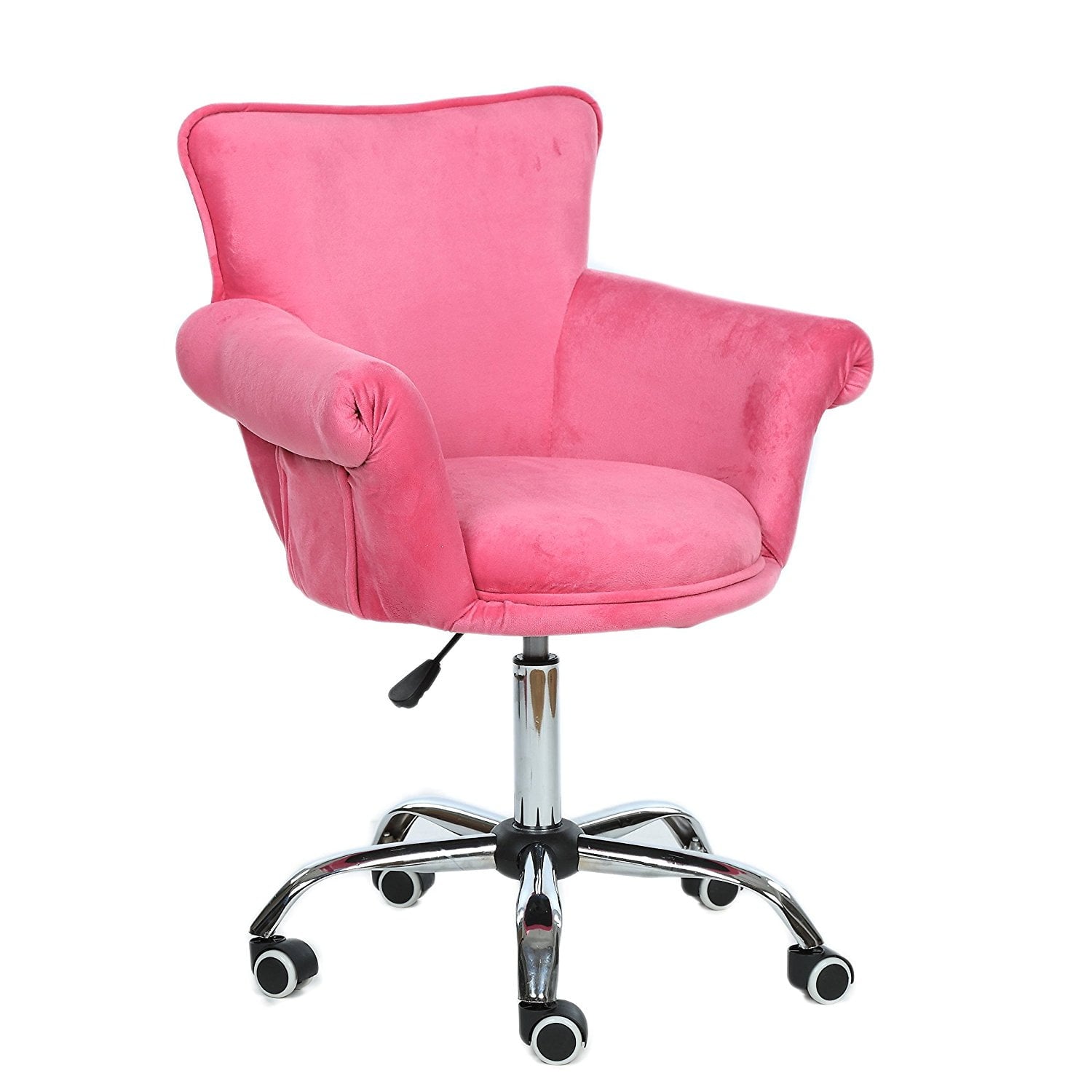 Magshion Deluxe Microfiber Office Desk Chair Bar stool Beauty Nail Salon Spa Vanity Seat Pink