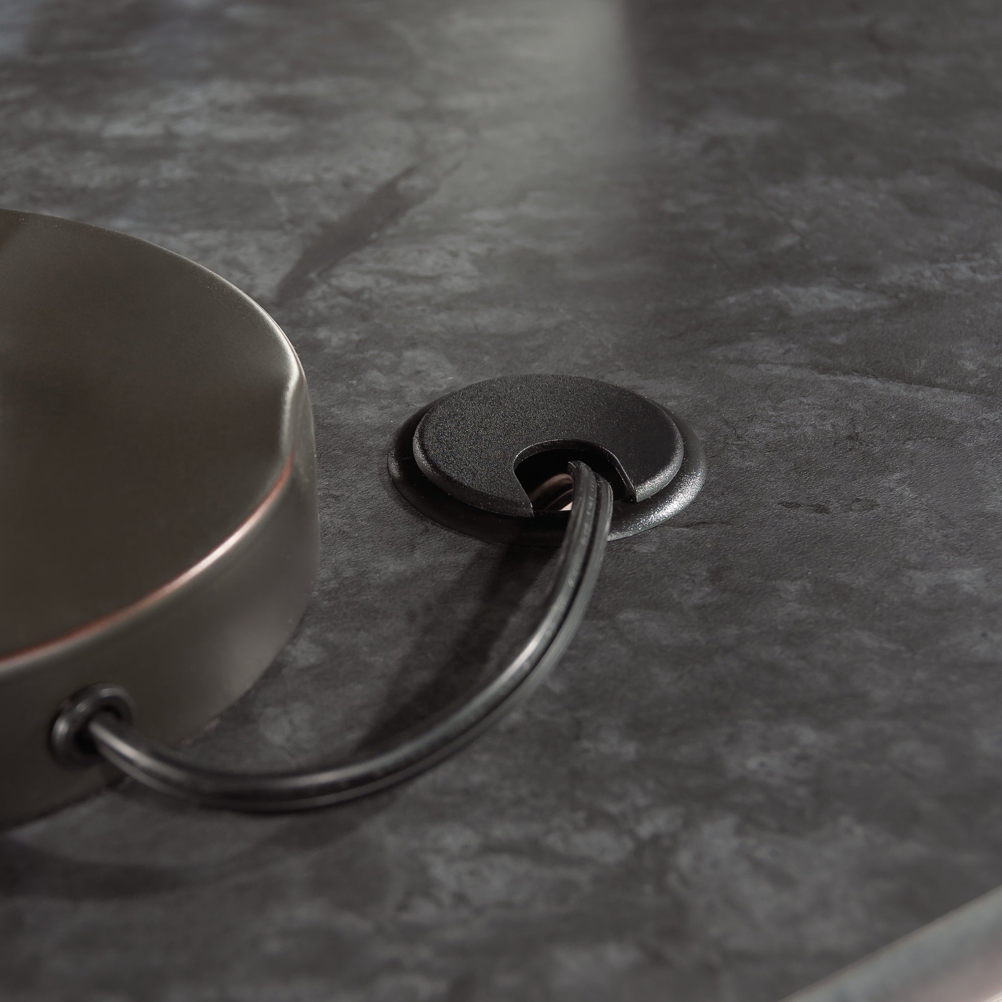 Sauder Palladia Executive Desk, Glacier Oak Finish