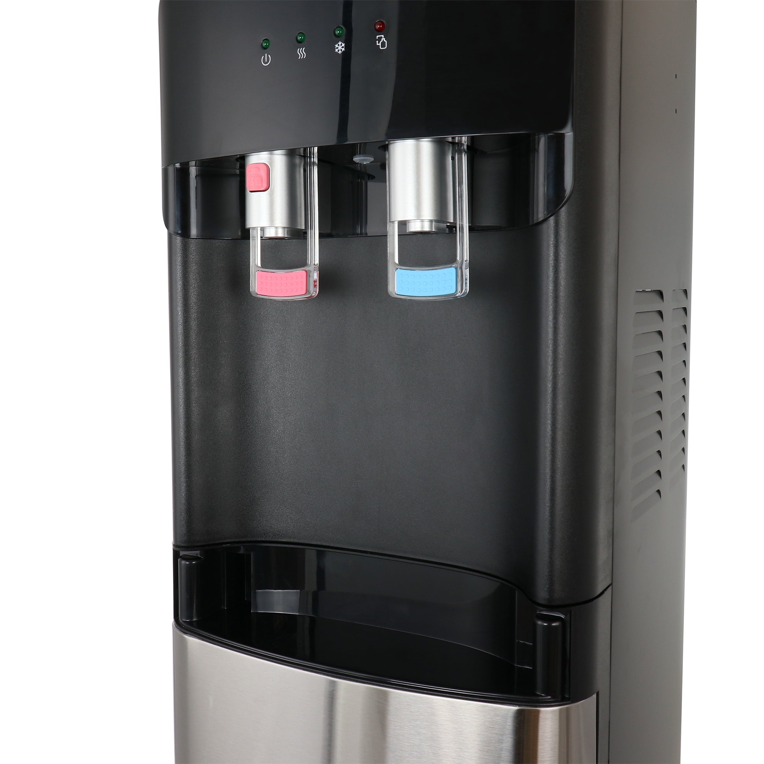 MegaChef Stainless Steel Bottom Load Hot and Cold Water Dispenser 5 Gallon Water Cooler