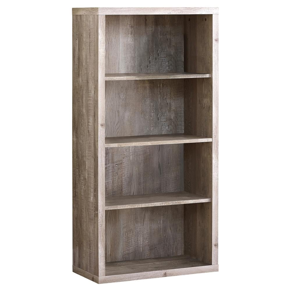 Monarch Bookshelf, Bookcase, Etagere, 5 Tier, 48H, Office, Bedroom, Beige Laminate