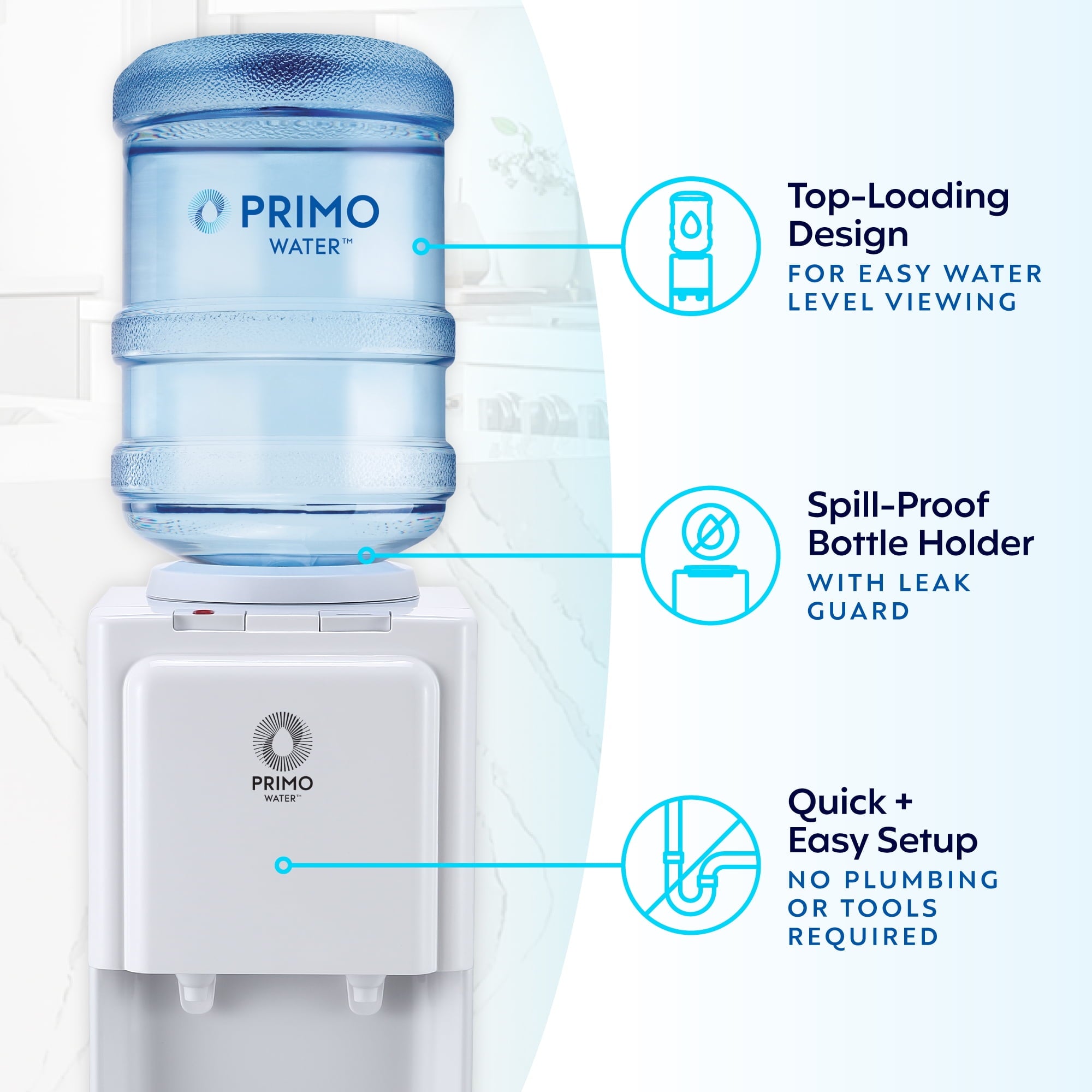 Primo Water® Top Loading Classic 2 Temp Water Dispenser